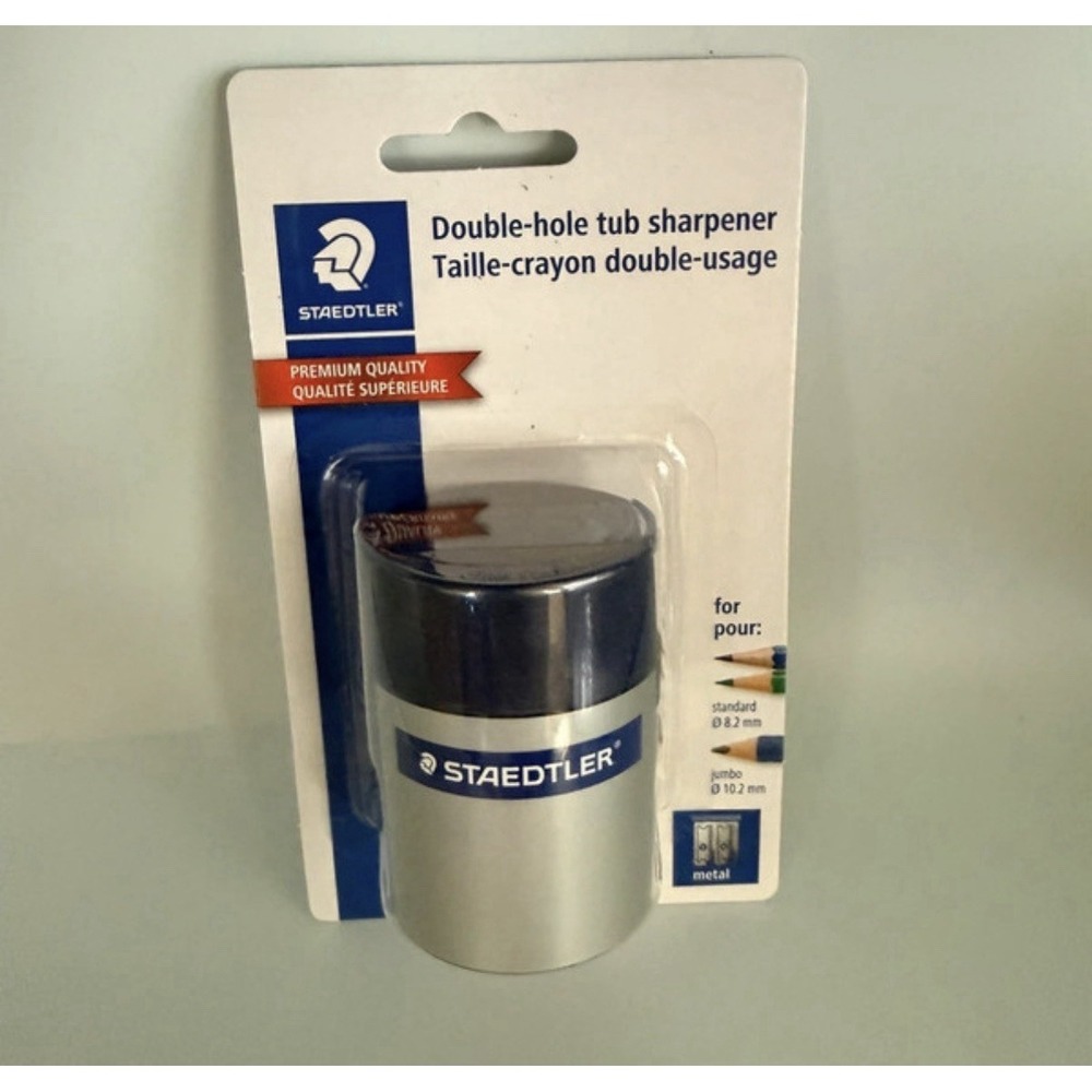 STAEDTLER Manual Pencil Sharpener Blue/Silver (512 001 BK 03)